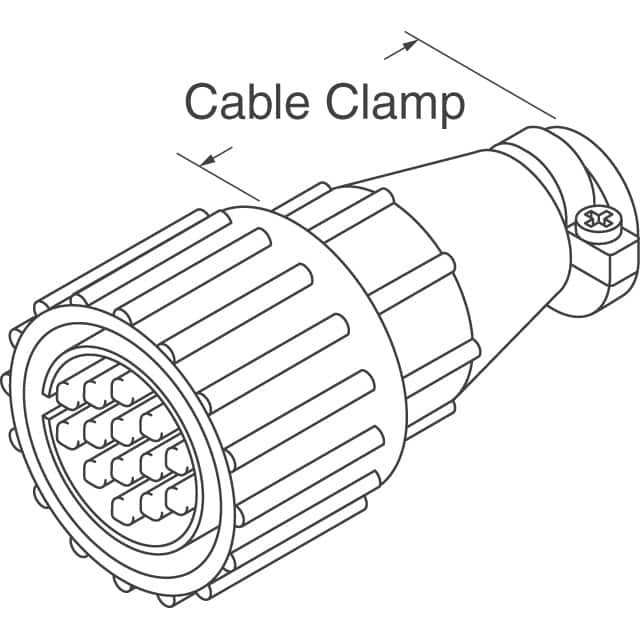 206322-9 TE Connectivity AMP Connectors  Carcasas traseras y abrazaderas de cables